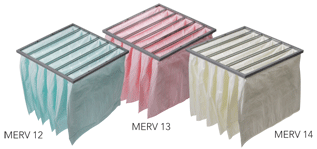 These are Merv 12, Merv 13, and Merv 14 Bag Filters
