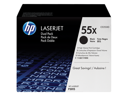 This is a CE255XD High-Yield Black Toner Dual Pack