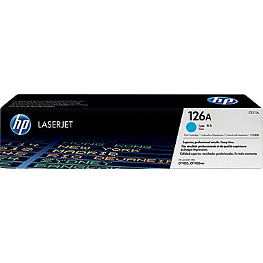 This is a CE311A Cyan Toner Cartridge